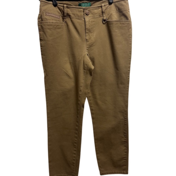 Lauren Ralph Lauren Pants - Lauren Ralph Lauren Brown Straight-Leg Pants Size 10P